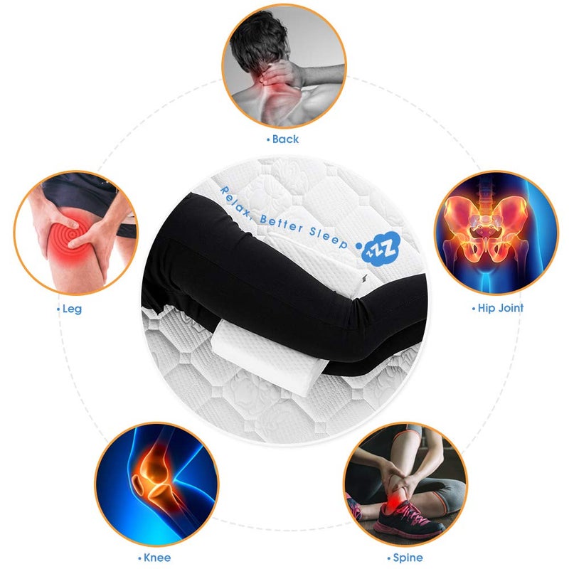 ZOAN Knee Pillow for Side Sleepers, Memory Foam Knee Pillow, Leg Pillows for Side Sleeping for Hip, Back and Sciatica Pain Relief - Image 5